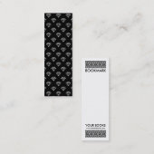 Diamant - weiß auf schwarz mini visitenkarte (Vorne/Hinten)