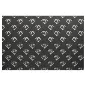 Diamant - weiß auf schwarz stoff (Fat Quarter (45,7 x 55,9 cm))