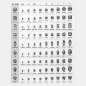 DIAMANT-WINKELZEICHEN-FLEECE-DECKEN FLEECEDECKE (Vorderseite)