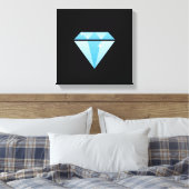 Diamant Wrapped Canvas Leinwanddruck (Insitu (Schlafzimmer))