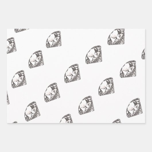 Diamant Wrapping Paper Geschenkpapier Set (Vorderseite)