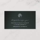 Diamant-Zuhause-wirkliche Anwesen-Geschäfts-Karte Visitenkarte (Rückseite)