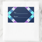 Diamantaufkleber Rechteckiger Aufkleber (Tasche)