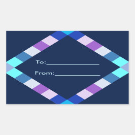 Diamantaufkleber Rechteckiger Aufkleber