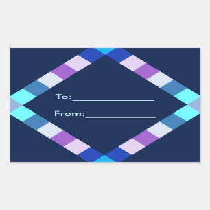 Diamantaufkleber Rechteckiger Aufkleber