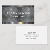 Diamantbeschichtete Metallschicht Visitenkarte (Vorne/Hinten)