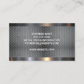 Diamantbeschichteter Stahl | Baumaschinen Visitenkarte (Rückseite)