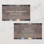 Diamantbeschichteter Stahl | Hintergrund Visitenkarte (Vorne/Hinten)