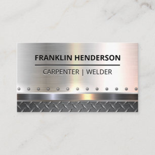 Diamantbeschichteter Stahl   Rivets   Metalle Visitenkarte