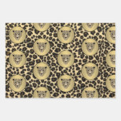 Diamantbeschnittener Jaguar Geschenkpapier Set (Vorderseite)