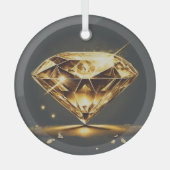 Diamantbesprüht Ornament Aus Glas (Vorderseite)