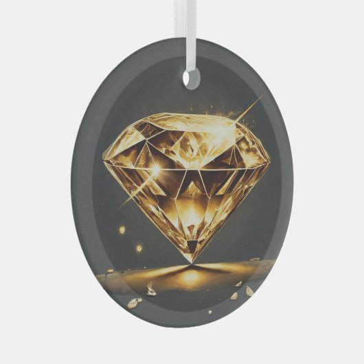 Diamantbesprüht Ornament Aus Glas (Vorderseite Rechts)