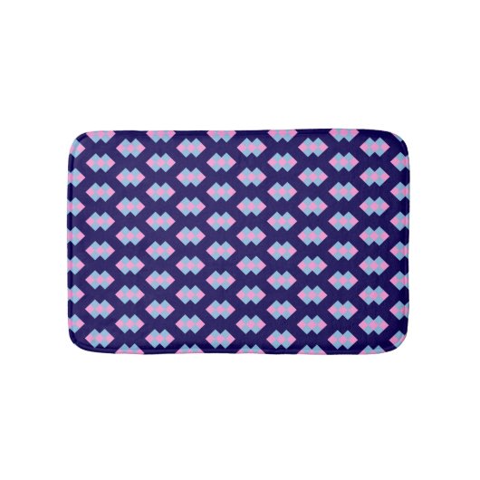 Diamantblaue Badematte (Vorderseite)