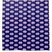 Diamantblaue Duschvorhang (Vorderseite)