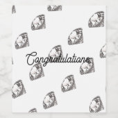 Diamantdesign auf einem weinetikett (Einzelnes Label)