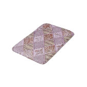 Diamantdesigns in Pinks Badematte (Schrägansicht)