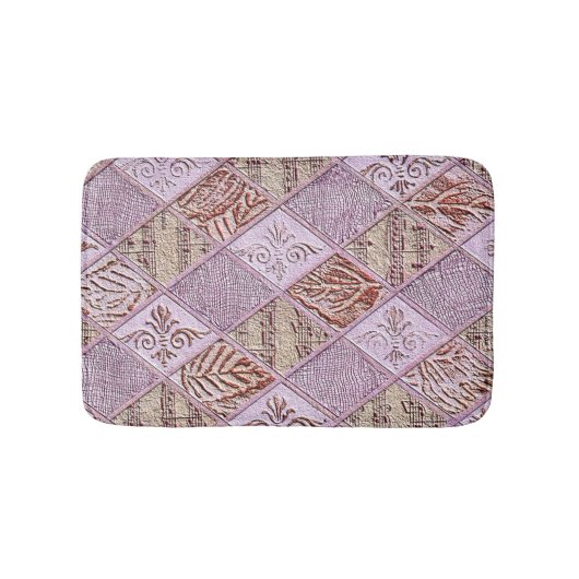 Diamantdesigns in Pinks Badematte (Vorderseite)