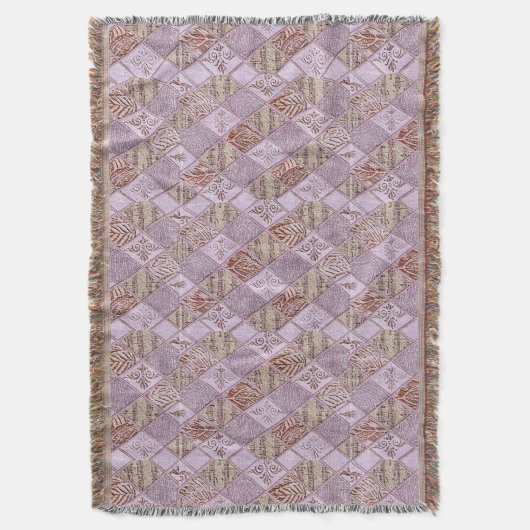 Diamantdesigns in Pinks Decke (Vorderseite Vertikal)