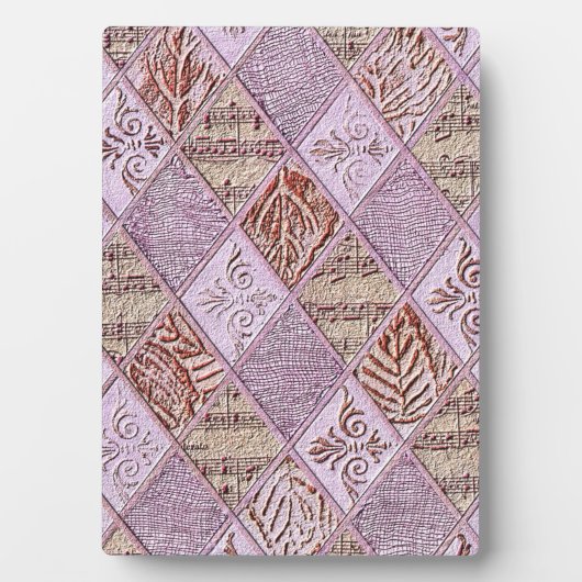 Diamantdesigns in Pinks Fotoplatte (Vorderseite)