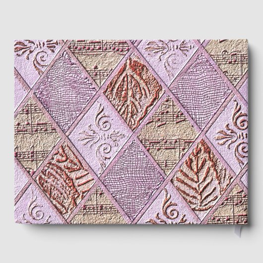 Diamantdesigns in Pinks Gästebuch (Rückseite)