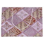 Diamantdesigns in Pinks Große Geschenktüte (Vorderseite)