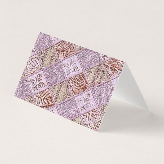 Diamantdesigns in Pinks-Karte (Vorderseite)