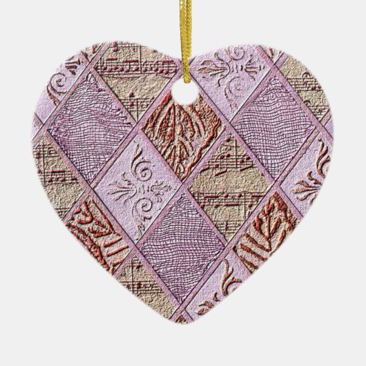 Diamantdesigns in Pinks Keramik Ornament (Vorne)