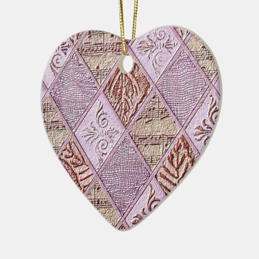 Diamantdesigns in Pinks Keramik Ornament (Links)