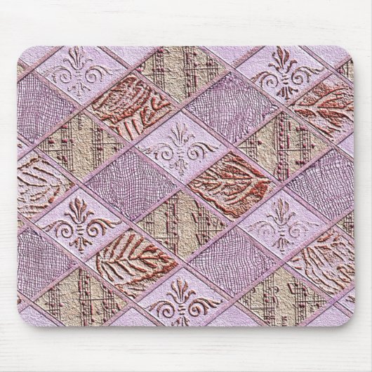 Diamantdesigns in Pinks Mousepad (Vorne)