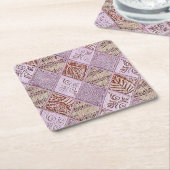 Diamantdesigns in Pinks Rechteckiger Pappuntersetzer (angewinkelt)