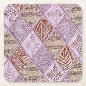 Diamantdesigns in Pinks Rechteckiger Pappuntersetzer (Vorderseite)