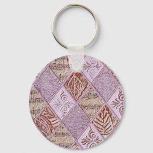 Diamantdesigns in Pinks Schlüsselanhänger