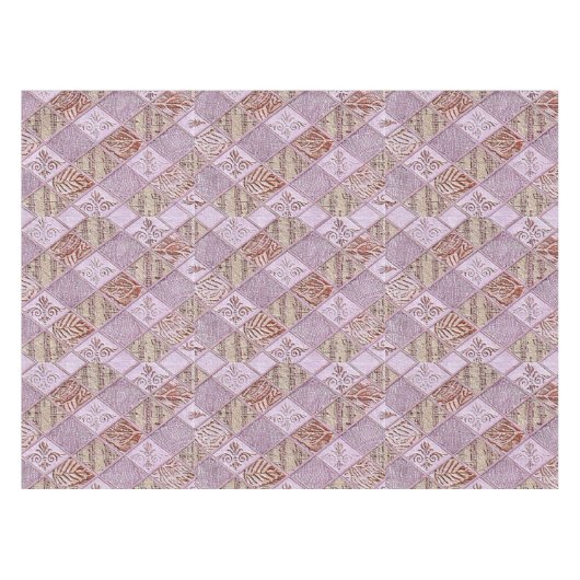 Diamantdesigns in Pinks Tischdecke (Vorderseite (Horizontal))