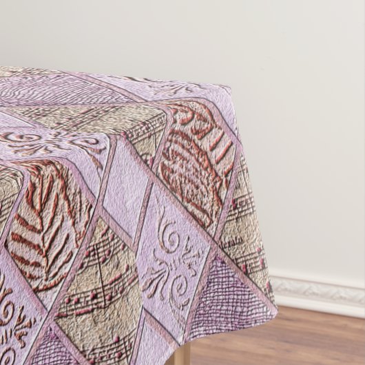 Diamantdesigns in Pinks Tischdecke (Beispiel)