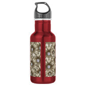 Diamante Blume Wasserflasche (Rückseite)