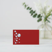 Diamante de imitación-Geschäfts-Karten Visitenkarte (Stehend Vorderseite)