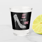 Diamante de imitación-Heels dauert Fling Schnapsglas (Vorderseite)