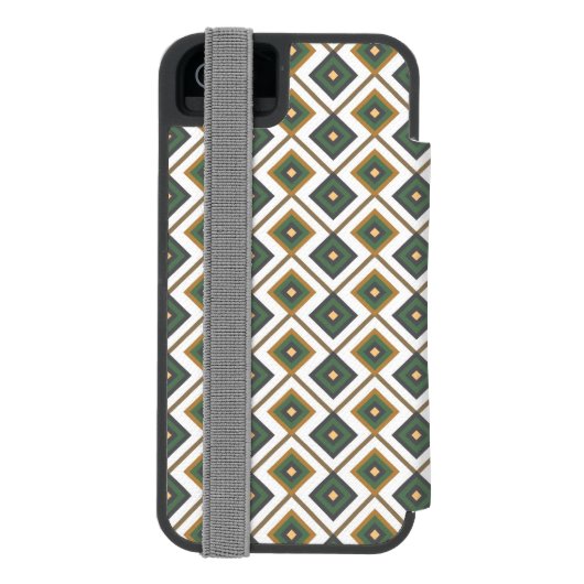 Diamante im Grün Incipio iPhone Geldbeutel-Hülle (Folio Rückseite)