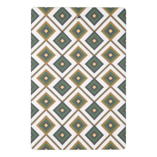 Diamante im Grün Mini Klemmbrett (Rückseite)