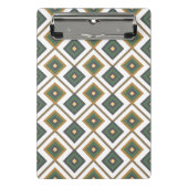 Diamante im Grün Mini Klemmbrett (Vorderseite)