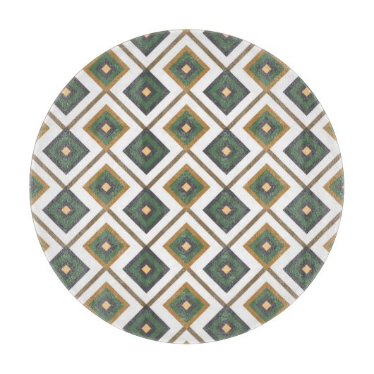 Diamante im Grün Schneidebrett (Vorderseite)