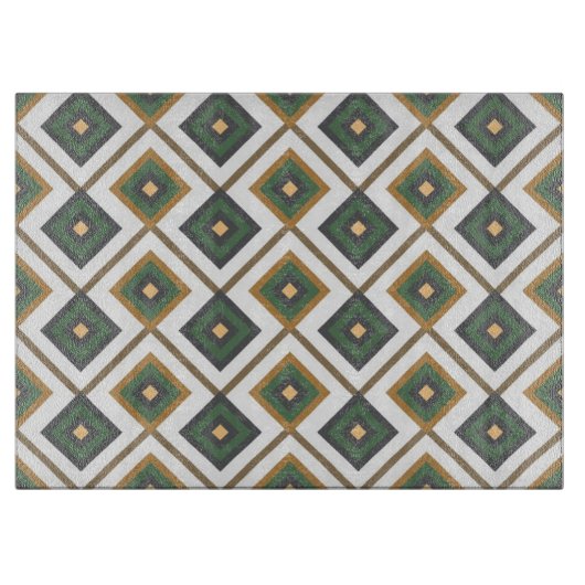 Diamante im Grün Schneidebrett (Vorderseite)