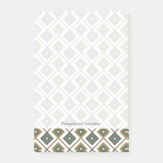 Diamante in Grün Post-it Klebezettel (Vorderseite)