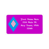 Diamanten Adressaufkleber (Vorne)