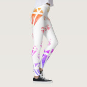 Diamanten Aquarellkunst, Summer Custom Leggings (Rechts)