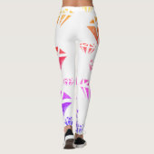 Diamanten Aquarellkunst, Summer Custom Leggings (Rückseite)