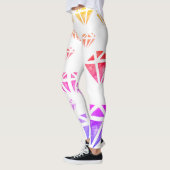 Diamanten Aquarellkunst, Summer Custom Leggings (Links)