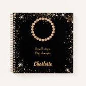 Diamanten aus schwarzem Foto inspirieren zu einem  Notizblock (Vorderseite)