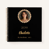 Diamanten aus schwarzem Foto Notizblock (Vorderseite)