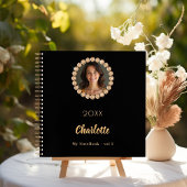 Diamanten aus schwarzem Foto Notizblock